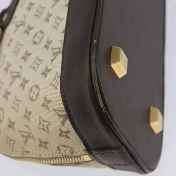 LOUIS VUITTON Monogram Mini Alma Ron Hand Bag Khaki - Picture 4 of 16